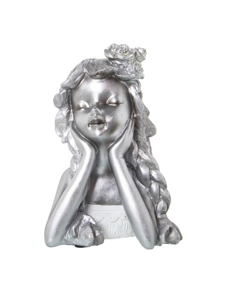 Figura niña plateada
