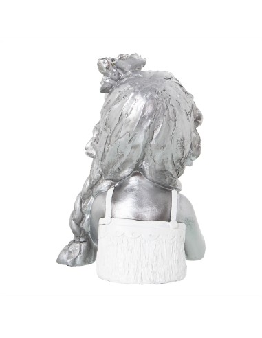 Figura niña plateada