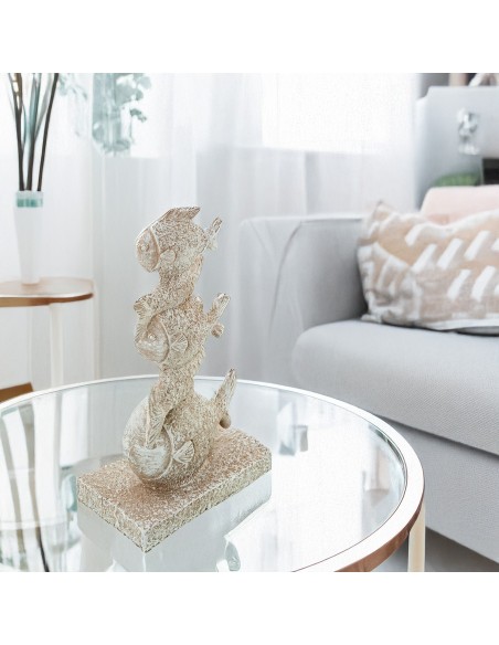 Figura peces blanco envejecido