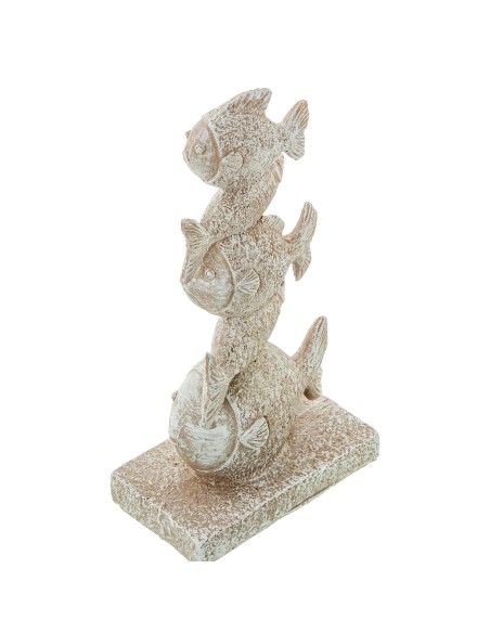 Figura peces blanco envejecido