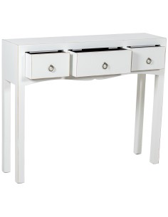 Mueble de entrada blanco 3 cajones 2