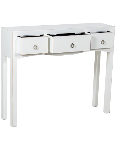 Mueble de entrada blanco 3 cajones