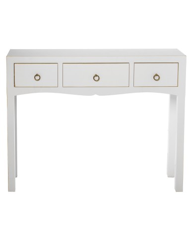 Mueble de entrada blanco 3 cajones