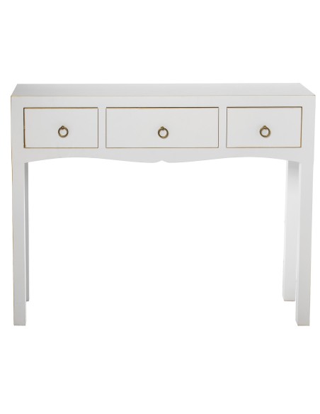 Mueble de entrada blanco 3 cajones