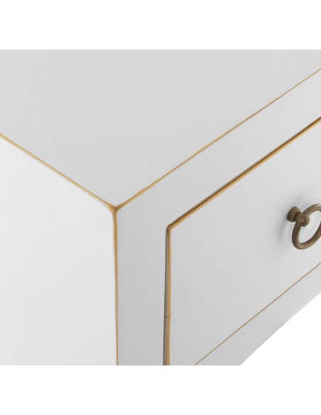 Mueble de entrada blanco 3 cajones