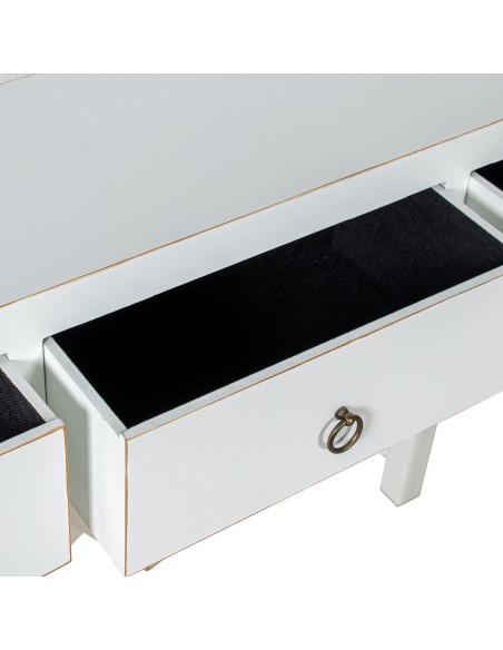 Mueble de entrada blanco 3 cajones