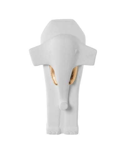 Figura cerámica elefante blanco grande