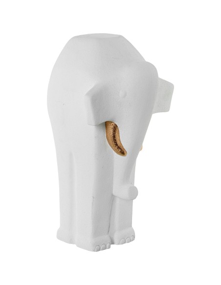 Figura cerámica elefante blanco grande