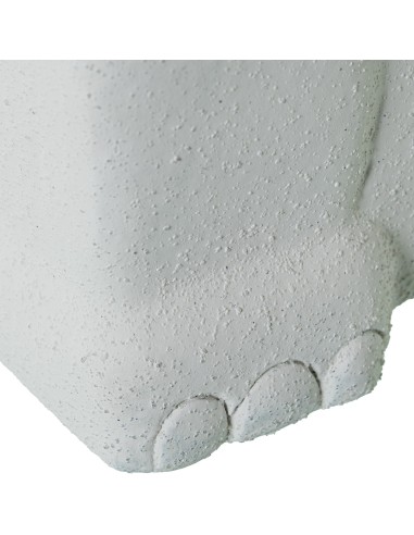 Figura cerámica elefante blanco grande