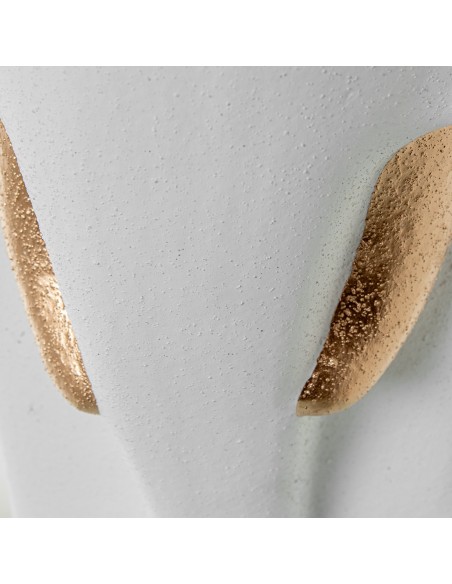 Figura cerámica elefante blanco grande