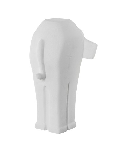 Figura cerámica elefante blanco grande