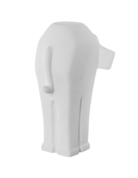 Figura cerámica elefante blanco grande