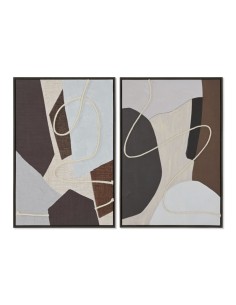 Cuadro abstracto 3D con cuerda