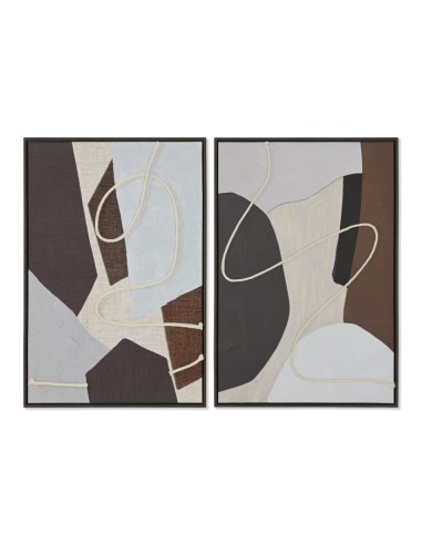Cuadro abstracto 3D con cuerda