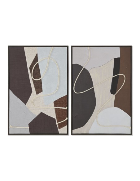 Cuadro abstracto 3D con cuerda