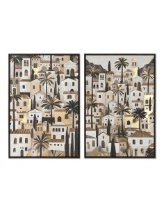 Cuadro lienzo diseño casas