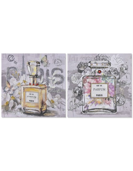 Cuadro en lienzo diseño perfumes