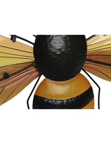 Decoración metal abeja alas de cristal