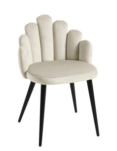 Silla terciopelo Hanpe diseño concha