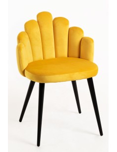 Silla terciopelo Hanpe diseño concha 2