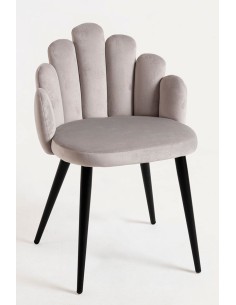 Silla terciopelo Hanpe diseño concha