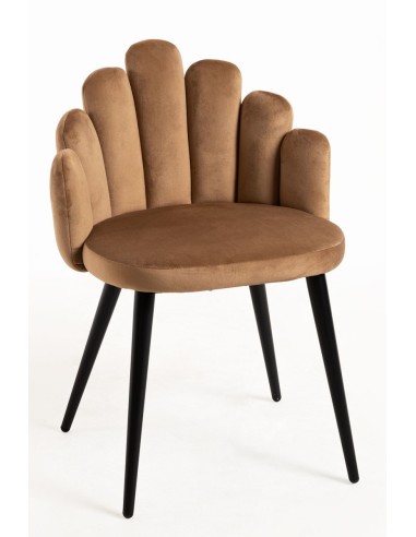 Silla terciopelo Hanpe diseño concha