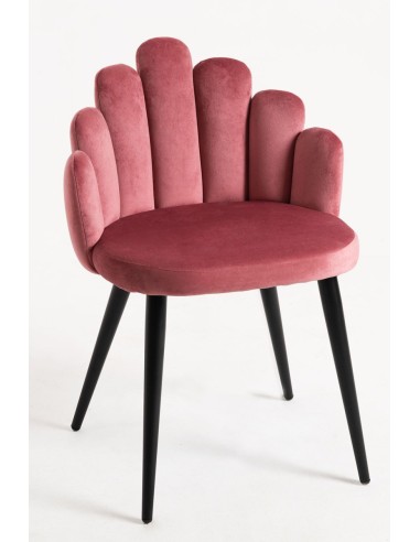 Silla terciopelo Hanpe diseño concha