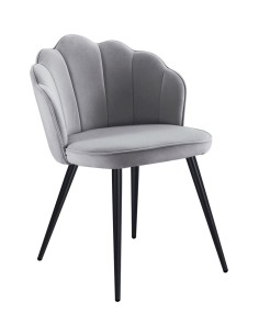 Silla terciopelo Menpu patas metal