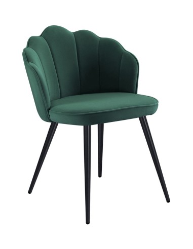 Silla terciopelo Menpu patas metal