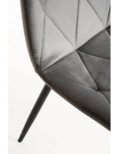 Silla terciopelo Sonki patas negras