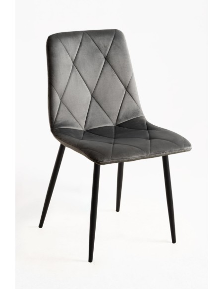 Silla terciopelo Sonki patas negras