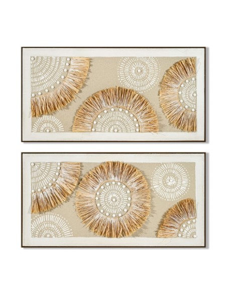 Cuadro lienzo diseño boho natural