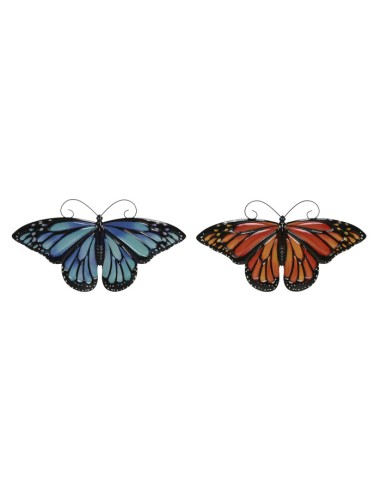 Decoración de pared mariposa de metal
