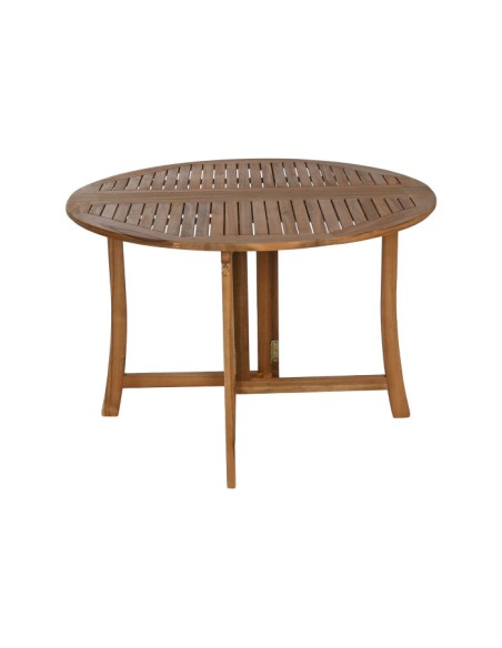 Mesa redonda madera de acacia