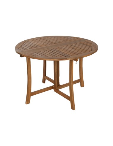 Mesa redonda madera de acacia