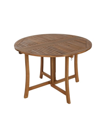 Mesa redonda madera de acacia