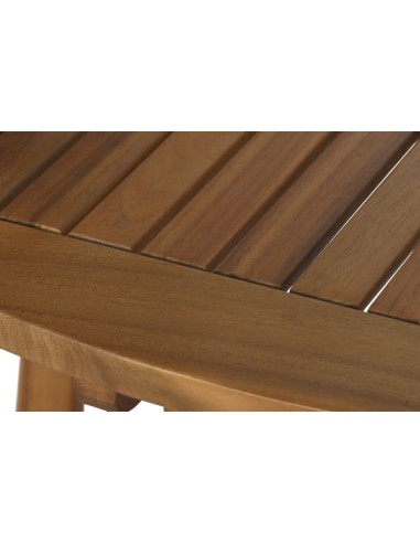 Mesa redonda madera de acacia
