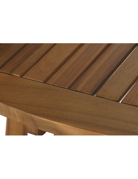 Mesa redonda madera de acacia