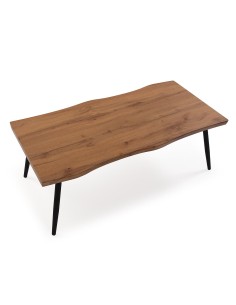 Mesa baja madera ondulada