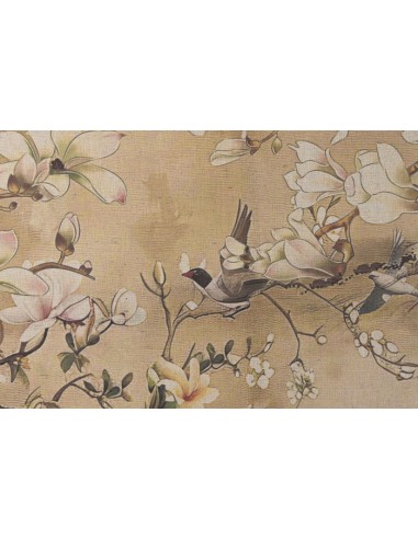 Cuadro flores cerezo moldura abeto