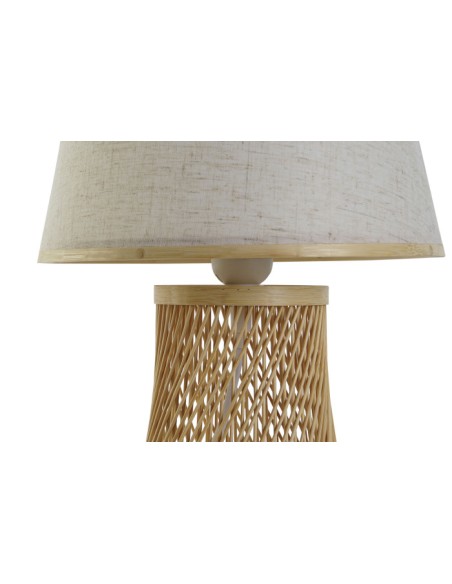 Lampara sobremesa bambú natural