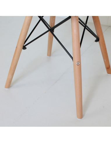 Lote oferta 4 sillas blancas con patas de haya