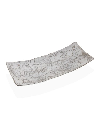 Bandeja madera rectangular blanca