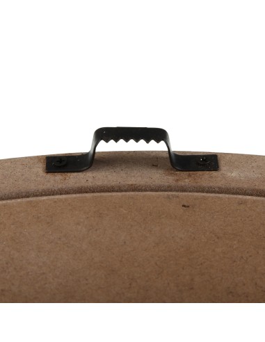 Reloj de pared gris de madera con diseño de...