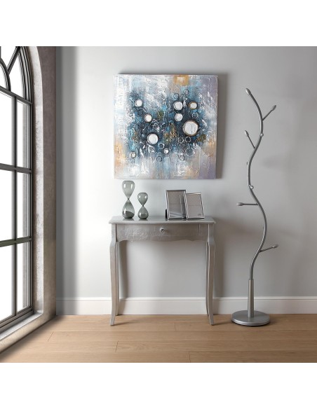 Mueble de entrada plata 1 cajón