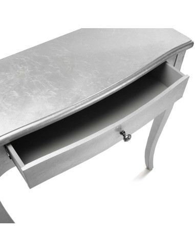 Mueble de entrada plata 1 cajón