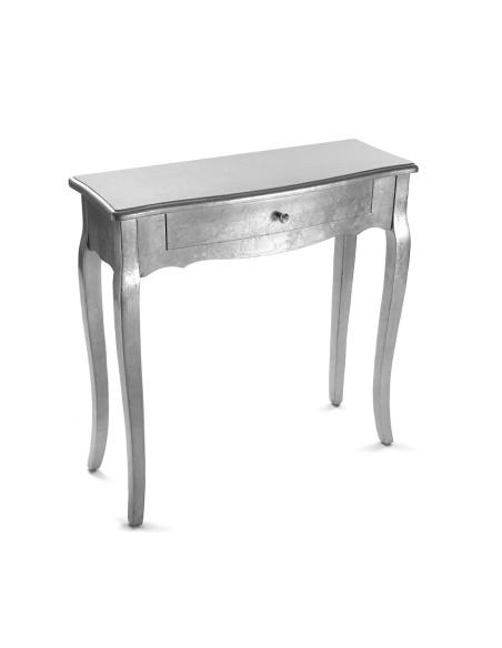 Mueble de entrada plata 1 cajón