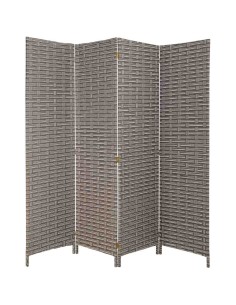 Separador 4 hojas papel trenzado gris