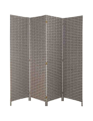 Separador 4 hojas papel trenzado gris