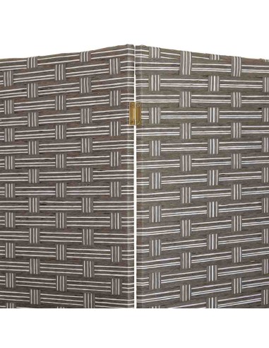 Separador 4 hojas papel trenzado gris